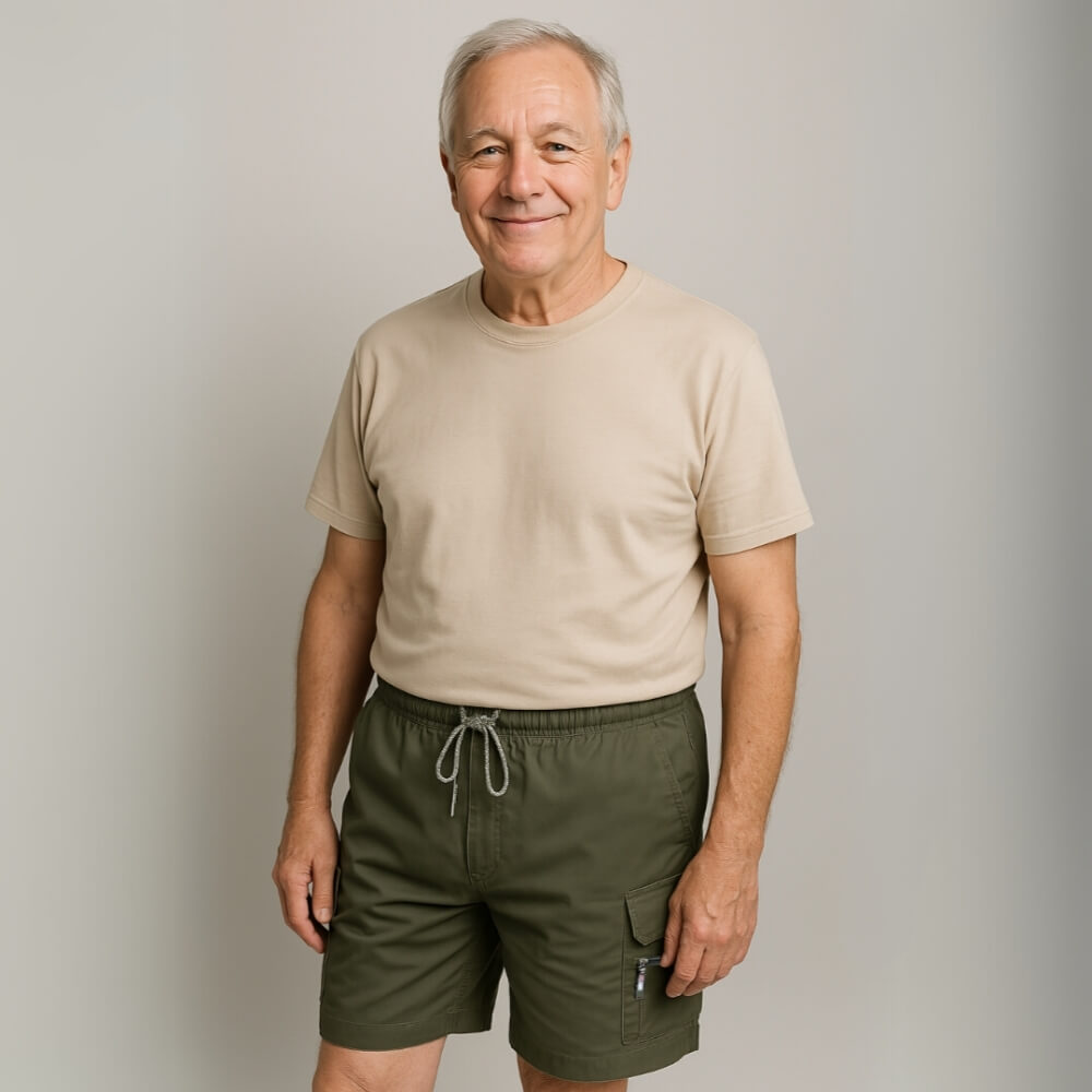 Anders - Shorts med flera fickor i avslappnad stil och bekväm resårmidja