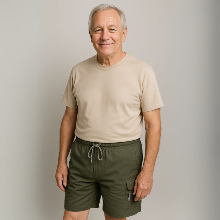 Anders - Shorts med flera fickor i avslappnad stil och bekväm resårmidja