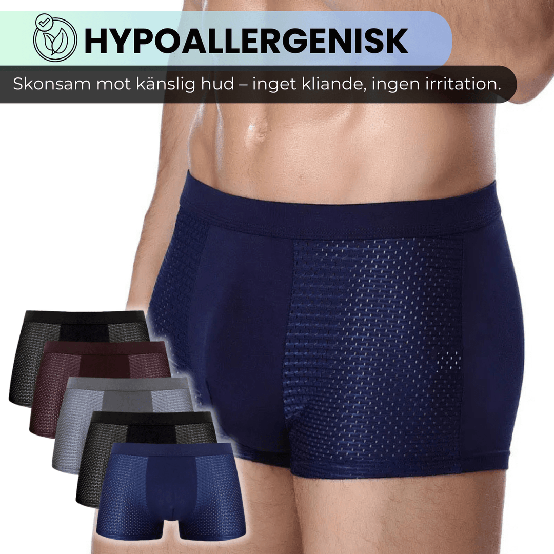 Bamboo™ Boxers - Andningsbara Herrunderkläder