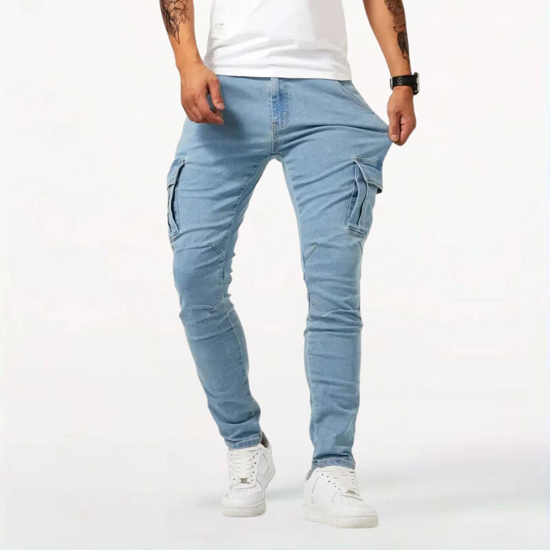 Charlie™ – Jeans med Cargofickor