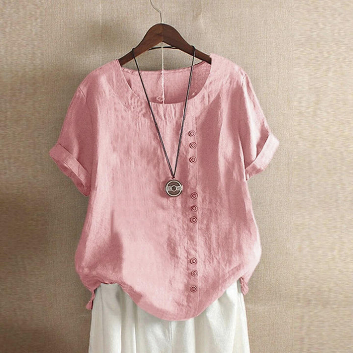 Leila™ – Rundhalsad Chalisblus