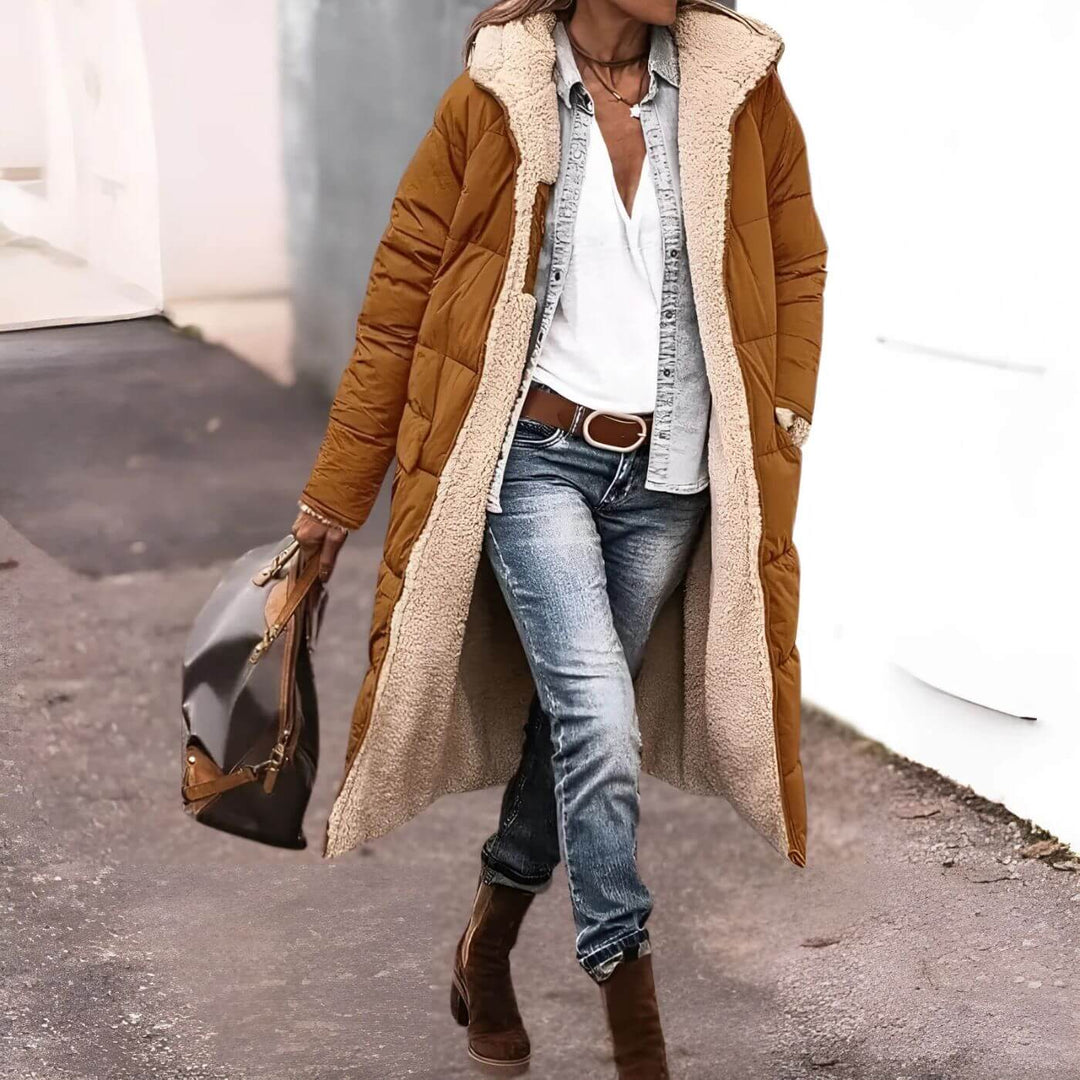 Leona™ – Varm och Mångsidig Vinterkappa