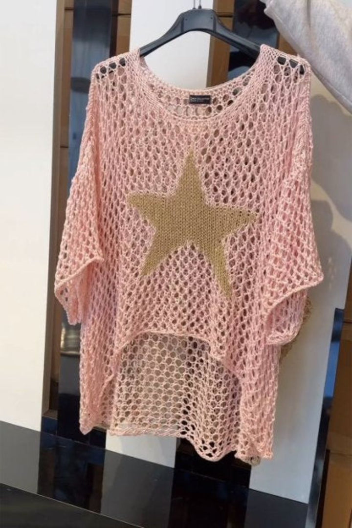 Liv - Stilren Stickad Stjärntröja